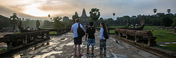 Angkor Wat at sunrise.