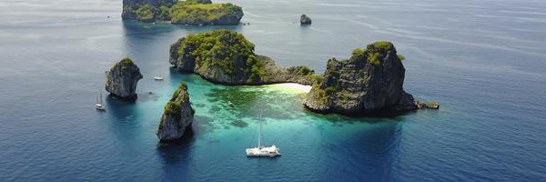 Exploring the islands of Thailand.